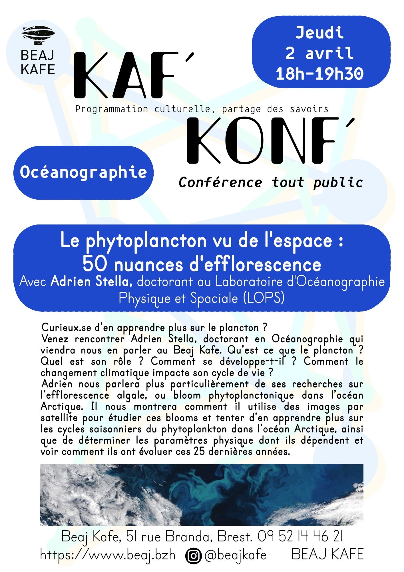 Le phytoplanctoin vu de l'espace : 50 nuances d'efflorescence