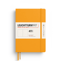 Carnet de notes Medium (A5), Couverture rigide, 411 pages numérotées, Rising Sun, Blanc - BEAJ