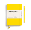 Carnet Medium (A5) couverture rigide, 249 pages numérotées, citron, pages blanches - BEAJ