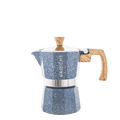 GROSCHE - Stovetop Espresso Coffee Maker 3 cup Milano Stone Blue