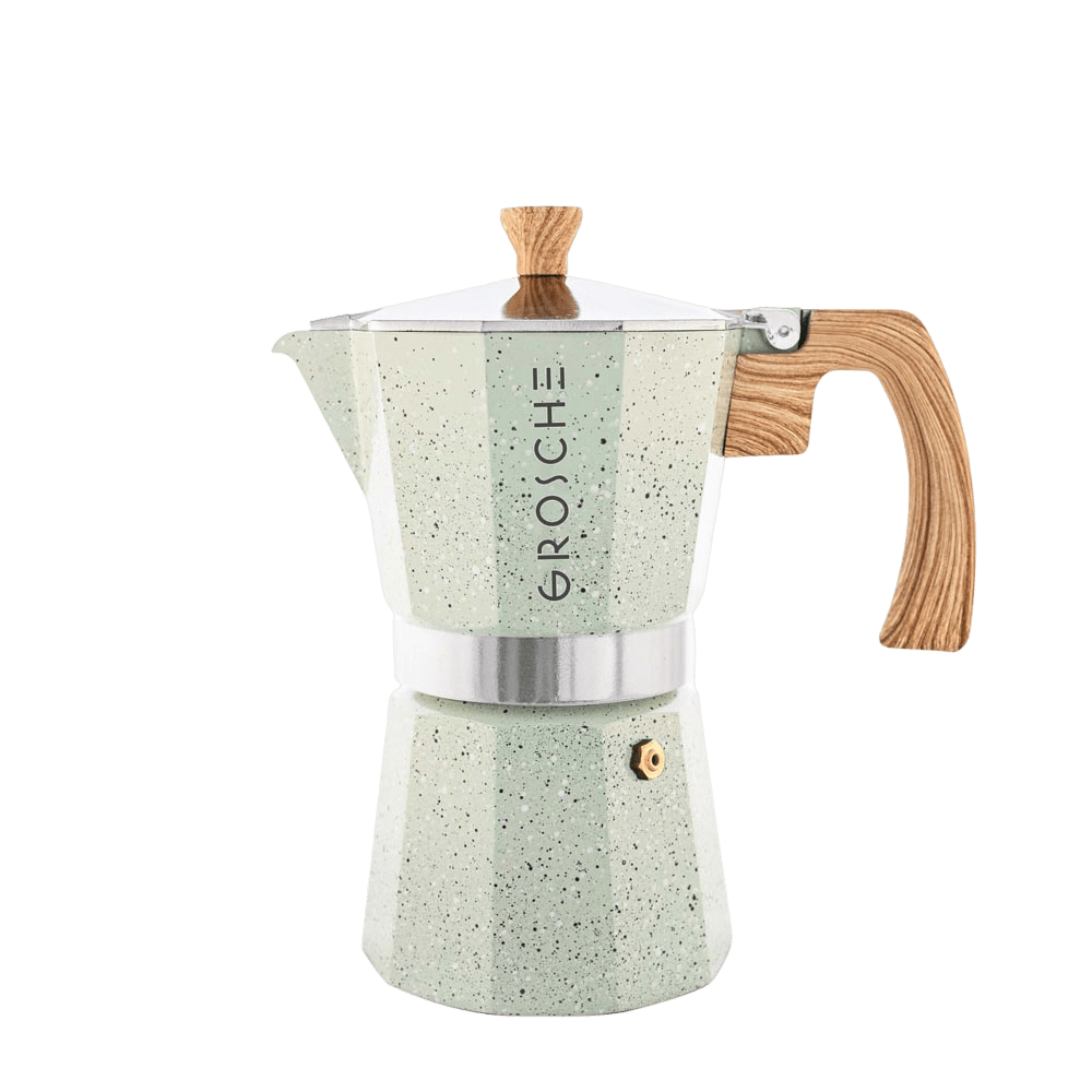 GROSCHE - Stovetop Espresso Coffee Maker 6 cup MS Mint Green