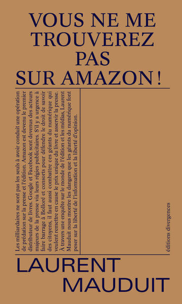 Vous ne me trouverez pas sur Amazon ! - BEAJ